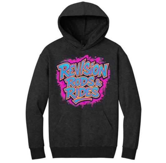 Jet Black Heather Hoodie